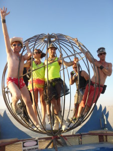 The Cage at Burning Man 2012 on top of the NSS Triton
